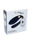 Vibrator pentru cuplu V-Vibe cu 7 moduri de vibratii, telecomanda wireless si incarcare USB, silentios, silicon premium, negru