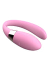 Vibrator pentru cuplu V-Vibe cu 7 moduri de vibratii, telecomanda wireless si incarcare USB, silentios, silicon premium, roz