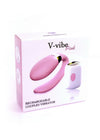 Vibrator pentru cuplu V-Vibe cu 7 moduri de vibratii, telecomanda wireless si incarcare USB, silentios, silicon premium, roz