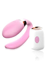 Vibrator pentru cuplu V-Vibe cu 7 moduri de vibratii, telecomanda wireless si incarcare USB, silentios, silicon premium, roz