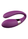 Vibrator pentru cuplu V-Vibe cu 7 moduri de vibratii, telecomanda wireless si incarcare USB, silentios, silicon premium, mov