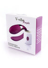 Vibrator pentru cuplu V-Vibe cu 7 moduri de vibratii, telecomanda wireless si incarcare USB, silentios, silicon premium, mov