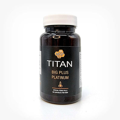 Capsule TITAN BIG Plus Platinum pentru îngrijire intimă masculină, 60 capsule