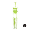 Set cu bustiera, chilot, portjartier si dres - compleu sexy XS-XL (one size), verde neon