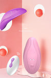 Stimulator clitoris cu 10 moduri de vibratii, ultrasubtire si portabil, telecomanda wirelss, incarcare USB, roz