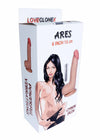 Vibrator realistic ARES LOVECLONEX 15 cm, 7 moduri de vibratii, telecomanda