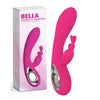 Vibrator Rabbit BELLA cu 36 moduri de vibratii si incarcare USB, flexibil, silentios, silicon premium, roz