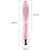 Vibrator Rabbit G-spot cu 10 moduri de vibratii, functie de incalzire si incarcare USB, flexibil, silentios, silicon premium, roz