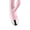 Vibrator Rabbit G-spot cu 10 moduri de vibratii, functie de incalzire si incarcare USB, flexibil, silentios, silicon premium, roz