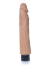 Vibrator realistic Real Skin Multispeed 20 cm,intensitate vibratii reglabila, crem