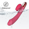 Vibrator Rabbit G-spot cu 10 moduri de vibratii, functie de incalzire si incarcare USB, flexibil, silentios, silicon premium, rosu