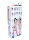 Vibrator realistic URANOS LOVECLONEX 17.5 cm, 7 moduri de vibratii, telecomanda