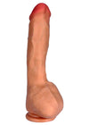 Vibrator realistic ZEUS LOVECLONEX 22.5 cm, 7 moduri de vibratii, telecomanda