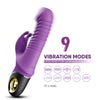 Vibrator Rabbit ZING cu 9 moduri de vibratii si incarcare magnetica, silentios, silicon premium, mov